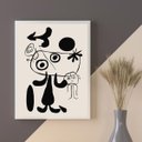 Ver imagem 2 de Quadro Miró Preto e Branco 33x24cm:moldura Branca