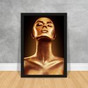 Ver imagem 1 de Quadro Corpo Moldura Madeira 50x70 Abstrato Decoração Luxo