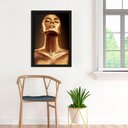 Ver imagem 3 de Quadro Corpo Moldura Madeira 50x70 Abstrato Decoração Luxo