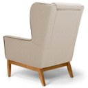 Ver imagem 6 de Kit 2 Poltronas Decorativas Base Manu Madeira Milena B-309 Veludo Bege - Domi