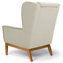 Ver imagem 6 de Kit 2 Poltronas Decorativas Base Manu Madeira Milena C-107 Linho Bege - Domi