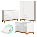 Ver imagem 2 de Quarto de Bebê Completo Classic Elfe Branco com Colchão