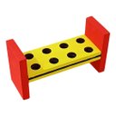 Ver imagem 4 de Bate Pinos 8 Peças Educativos Pedagógicos Brinquedos em Madeira Jogos Divertidos Socialização Divers