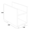 Ver imagem 5 de Suporte Para Cpu E Nobreak Com Rodízios Guide L03 - Lyam Decor Preto
