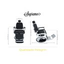 Ver imagem 2 de Cadeira Hidráulica Reclinável Barbeiro Salão Pelegrin PEL-002A Preto