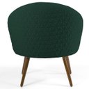 Ver imagem 4 de Kit 2 Poltronas Decorativas Pés Palito Rafa C-117 Linho Verde - Domi