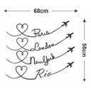 Ver imagem 3 de Adesivo de Parede Decorativo Frase Desenho Viagens