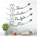 Ver imagem 1 de Adesivo de Parede Decorativo Frase Desenho Viagens