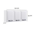 Ver imagem 2 de Armário Aéreo de Cozinha New Premium com 3 Portas Itatiaia Branco Neve