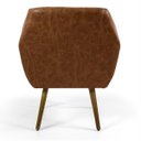 Ver imagem 5 de Kit 2 Poltronas Decorativas Dani Pés Palito Madeira B-14 Corano Tressê Marrom - Domi