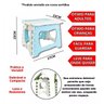 Banqueta Dobrável Infantil Multifuncional Cores Sortidas - 8