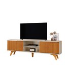 Ver imagem 6 de Rack Siena 220 com Pes - Mv - Rei de Casa Off White/naturale