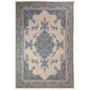 Ver imagem 2 de Tapete Sala Tabriz Bege Azul 150X200 Cm Clássico Tipo Belga