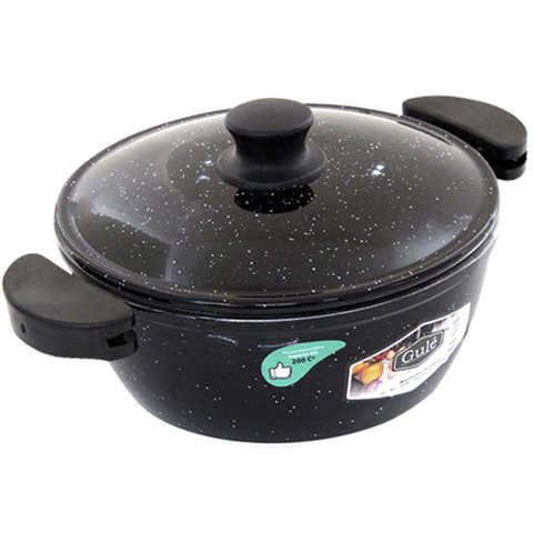 Panela 18cm Preto Resistente Gulê em Alumínio 1,5 Litros