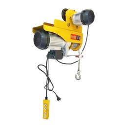 Talha Guincho Elétrica Pa1000 - 500 a 1000kgs com Troller Elétrico - 220v, 6/12 Metros Cabo de Aç - 2
