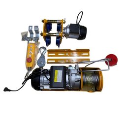 Talha Guincho Elétrica Pa1000 - 500 a 1000kgs com Troller Elétrico - 220v, 6/12 Metros Cabo de Aç - 4