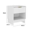 Ver imagem 2 de Mesa Cabeceira Infantil 1145 C/ 1 Gaveta Branco - Carraro