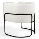 Ver imagem 3 de Kit 2 Poltronas Decorativas Pés Metal Betina A-48 Linho Flocos - Domi
