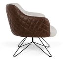Ver imagem 3 de Poltrona Decorativa Jade Base Orby C-107 Corano Tressê Linho Bege - Domi
