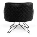 Ver imagem 5 de Poltrona Decorativa Jade Base Orby C-315 Corano Tressê Linho Cinza Claro - Domi