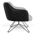 Ver imagem 3 de Poltrona Decorativa Jade Base Orby C-315 Corano Tressê Linho Cinza Claro - Domi