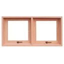 Ver imagem 1 de Janela Vitro de Madeira Max Ar Duplo Eucalipto 0,60 (a) X 1,20 (l) Panorâmico