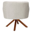Ver imagem 4 de Kit 2 Poltronas Decorativas Giratórias Base Giromad Madeira Jade C-107 Linho Bege - Domi