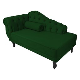 Recamier Namoradeira Divã Lado Direito Larissa Suede Verde - Ds Estofados - 1