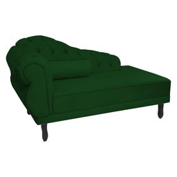 Recamier Namoradeira Divã Lado Direito Larissa Suede Verde - Ds Estofados - 3