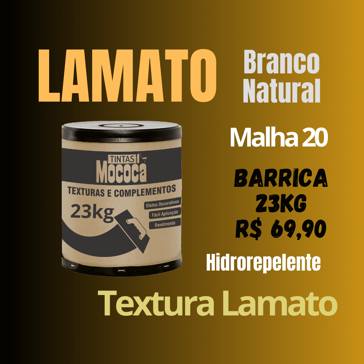 Lamato Branco Natural Malha 20 Barrica 23kg Mococa Textura Lamato - 2