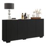 Aparador Buffet Multimóveis Veneza 4 Portas FG3557 Preto - 2