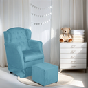 Ver imagem 2 de Puff e Poltrona Amamentação Balanço Quarto Baby Suede Tifany - Incasa Decor