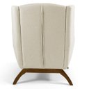 Ver imagem 6 de Kit 2 Poltronas Decorativas Juliet Base de Madeira B-309 Veludo Bege - Domi