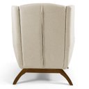 Ver imagem 6 de Kit 2 Poltronas Decorativas Juliet Base de Madeira C-107 Linho Bege - Domi