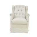 Ver imagem 3 de Poltrona de Amamentação com Balanço e Puff Lívia Linho Bege - Phoenix