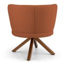 Ver imagem 4 de Poltrona Decorativa Sala de Estar Melissa Base Giromad Giratória B-262 Veludo Telha - Domi