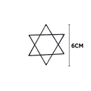 Ver imagem 2 de Estrela de Davi em Ferro 6cm Estrela de 6 Pontas