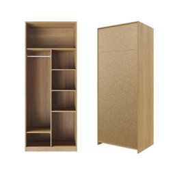 Guarda-Roupa Modulado 2 Portas Reflecta com Prateleiras Jade CabeCasa MadeiraMadeira - 9