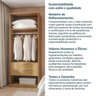 Guarda-Roupa Modulado 2 Portas Reflecta com Prateleiras Jade CabeCasa MadeiraOriginals - 10