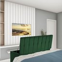 Ver imagem 1 de Calçadeira Baú Recamier King 190CM Kiara Suede Verde - D A DECOR