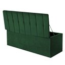 Ver imagem 3 de Calçadeira Baú Recamier King 190CM Kiara Suede Verde - D A DECOR