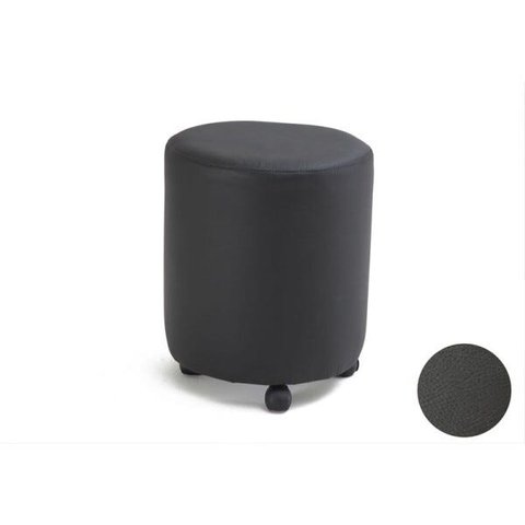 Puff Decorativo Rolon com Rodízios Corano Preto C - 5