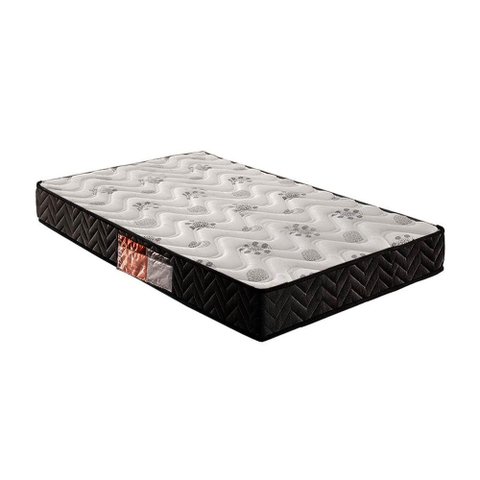 Colchão Solteiro Paropas Espuma D33 Pasquale Black Bordado (78x188x25) - 