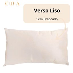 Capa Almofada Veludo Retangular Baguete 30x50 - Bege - 5