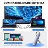Hub adaptador Aula UC-902 USB-C HDMI4k/microsd/sdcard/usb 3.0 - 5