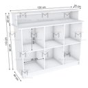 Ver imagem 2 de BALCÃO COM NICHOS ORGANIZADOR LOJA M449.B (CAIXA, LOJA, VALET) MUNDI MOVEIS
