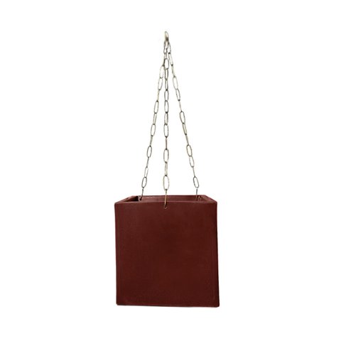 Vaso Planta 20x20 Pendurar Samambaia Trepadeira Polietileno BGPLASTICOS V1020ST VINHO BORDO 021