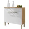 Balcão de Cozinha 90 cm 2 Portas e 2 Gavetas Freijó Supremo Nala Kits Paraná - 2