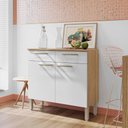 Ver imagem 1 de Balcão de Cozinha 90 cm 2 Portas e 2 Gavetas Freijó Supremo Nala Kits Paraná