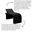 Ver imagem 5 de Maca Estofada Estética Cílios Regulável Spa Suede Ana Clara:preto